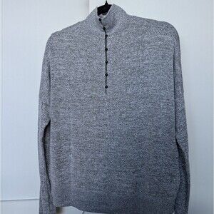 Rag & Bone Bowery T Neck Oversized Knit Long Sleeve with Button Back